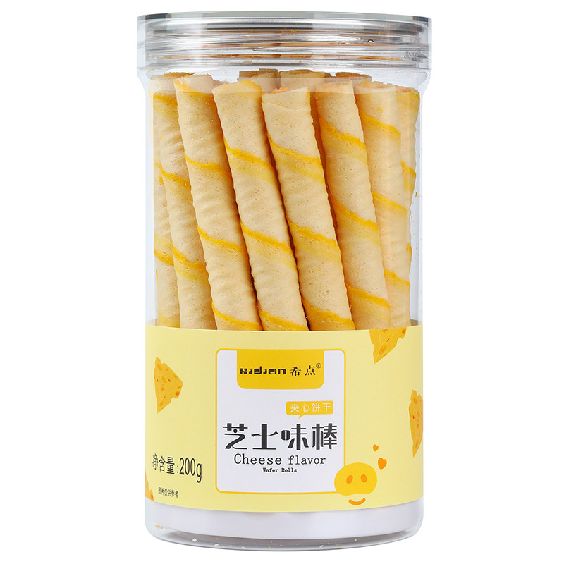 夹心蛋卷台式风味200g能量饼干