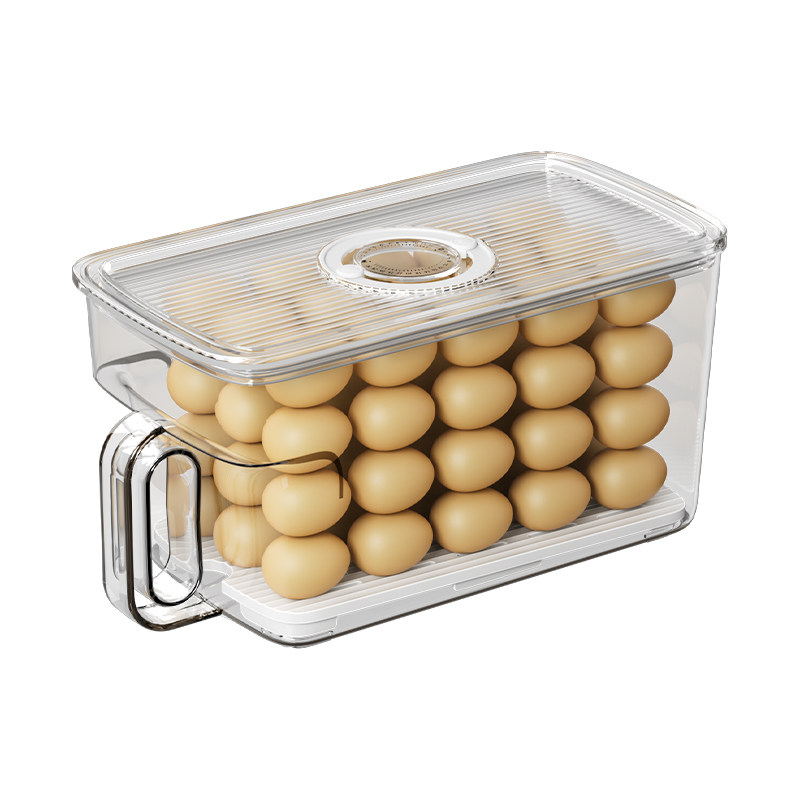 日本冰箱收纳盒整理盒保鲜盒食品级专用蔬菜鸡蛋冷冻神器储物盒子