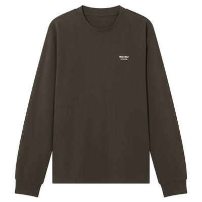 25年冬季新款男士圆领字母长T