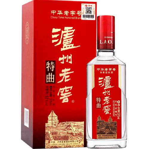 泸州老窖特曲52度375ml*1瓶浓香型白酒高档送礼商务宴请