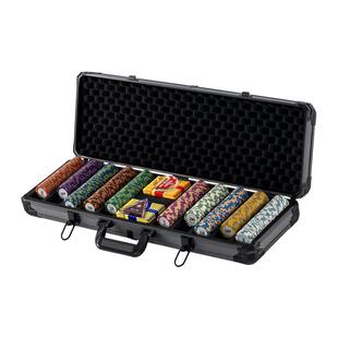 德州扑克皇冠筹码套装黏土麻将棋牌室专用筹码币高端铝箱德扑桌布