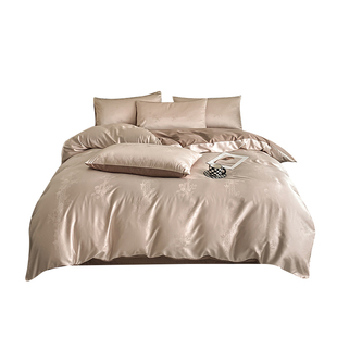 60支贡缎大提花四件套高级感轻奢被套床单床上用品4件套床笠款