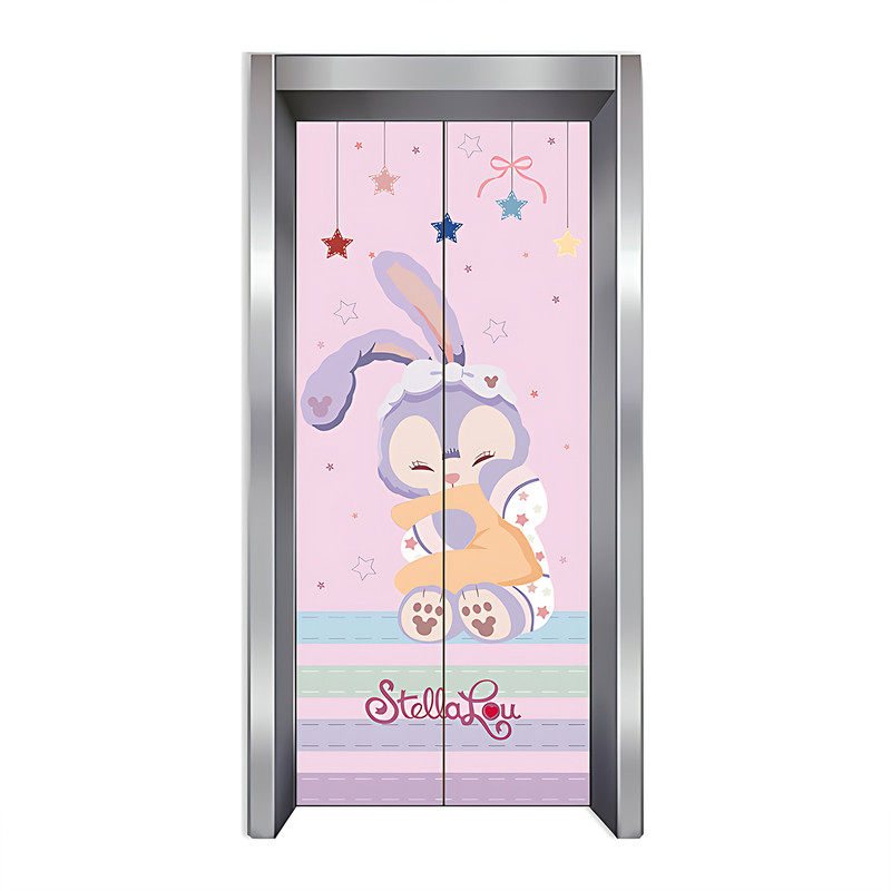 磨砂星空膜不留胶加厚电梯门贴纸