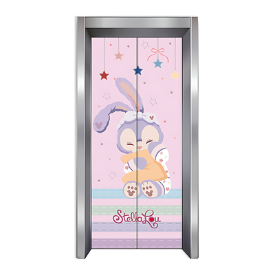 磨砂星空膜不留胶加厚电梯门贴纸
