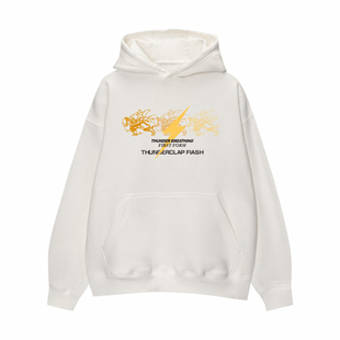 现货【鬼灭之刃】我妻善逸同人自制周边学生男女休闲宽松连帽卫衣