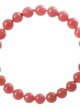 超高性价比阿根廷国石手串红纹石