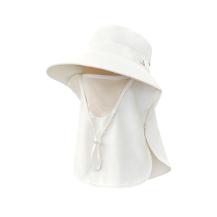 全方位防晒帽子女夏季户外透气遮脸面罩护颈一体防紫外线遮阳帽男