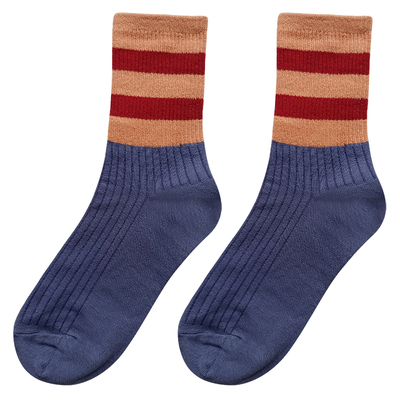 韩国进口ETNA条纹条格女棉袜
