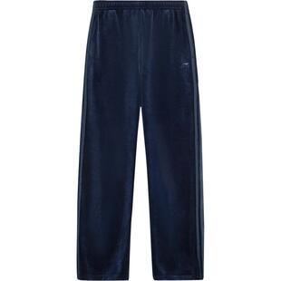 李宁热力裤丨卫裤丝绒裤子直筒显瘦显高春季休闲裤宽松运动长裤女