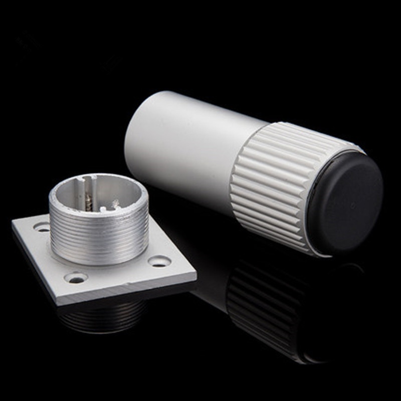 厂家批发金属家具脚带条纹调节脚橱柜脚铝合金氧化可浴室柜简约