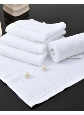 白色小方巾全棉酒店宾馆餐饮幼儿园专用纯棉擦脸手嘴吸水四方毛巾