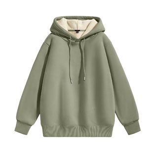 班尼路S&K羊驼绒保暖连帽卫衣男冬季新款青少年户外防寒加厚外套A