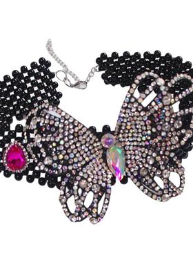 仿珍珠项链女锁骨链颈带项圈饰品