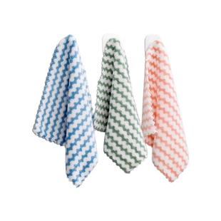 厨房家用清洁抹布吸水加厚加大不掉毛易清洗百洁布洗碗布桌子水渍