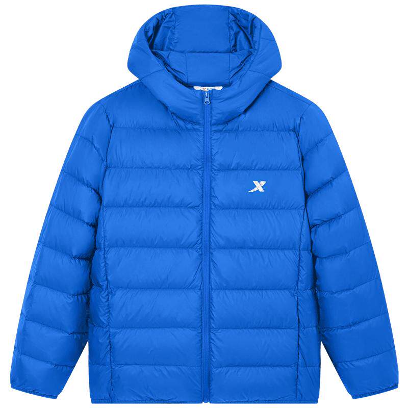 特步童装秋季新款大中小童中性时尚百搭简约羽绒服儿童运动羽绒服