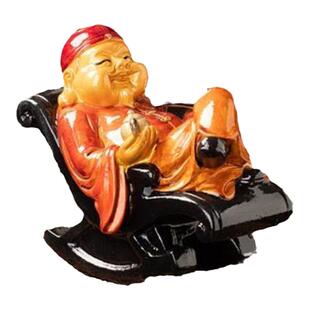 抖音网红创意地主老财变色茶宠摇椅地主茶宠茶玩精品趣味摆件配件