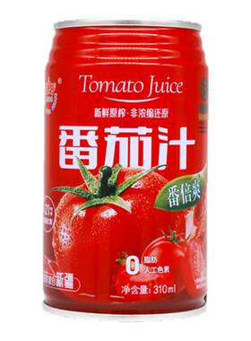 25年冠农新疆番茄汁310ml非浓缩果汁果蔬饮料0脂微糖