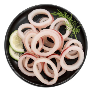 新鲜冷冻鱿鱼圈单冻目鱼花鱿鱼筒切圈火锅烧烤自助餐商用食材12斤