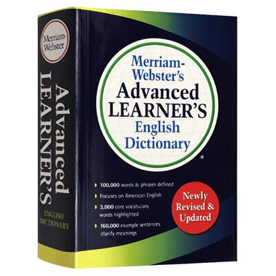 韦氏高阶英语学习词典 英文原版 Merriam Webster's Advanced Learner's English Dictionary韦氏英英词典 字典辞典