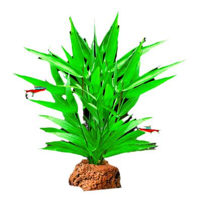 青竹水草花百年自带底座