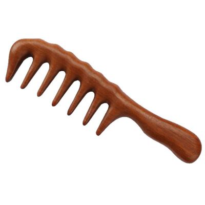 加厚宽齿梳按摩梳女士长发卷发梳按摩梳头部经络梳粗齿塑料经络梳