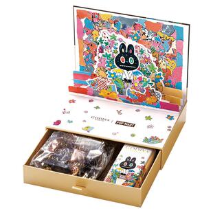 【惊喜联名】GODIVA歌帝梵拉布布联名款立体黑巧礼盒新年礼物女生