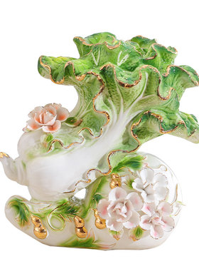 中式白菜装饰摆件乔迁礼品