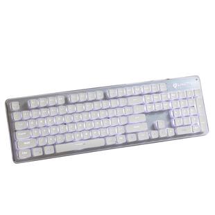 梦族L1静音无声键盘鼠标有线白色机械女生办公专用游戏笔记本电脑