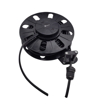 HIERTECH黑色2芯8米扁线绕线器