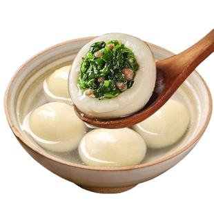 苏式荠菜大大汤圆速冻水煮鲜肉荠菜汤圆咸味汤圆元宵商用批发