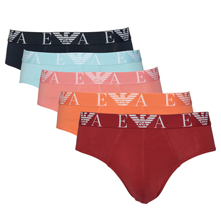 Armani/阿玛尼EA 男士时尚鹰标5件装三角内裤 EM003792 AF19898