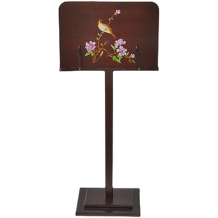 可升降实木谱架木质谱台看书架小提琴吉他尤克葫芦古琴古筝曲谱架