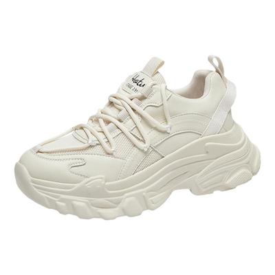 热风女鞋夏春夏新款女士时尚渐变厚底显高透气舒适老爹鞋女