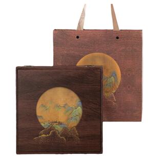 中式高档357克200克普洱茶饼包装盒空礼盒福鼎白茶饼空盒复古国风