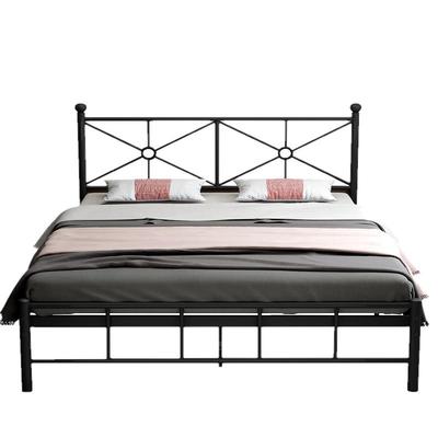 ins风网红主卧次卧铁架子铁艺床