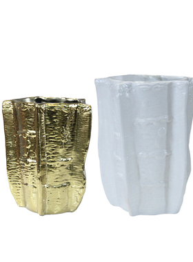 陶瓷纯白色插花创意电视柜摆件