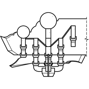 五踩柱头科斗拱CAD-清式单翘单昂三视图及分件尺寸图cad动态块
