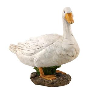 花园装饰摆件庭院布置造景仿真鸭子天鹅室外水池鱼缸池塘草坪景观