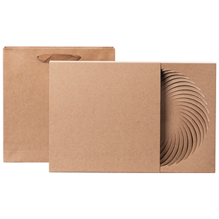 普洱茶包装盒福鼎白茶礼空盒中秋礼盒牛皮纸茶叶收纳盒茶饼简盒子