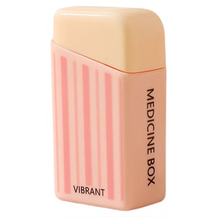 弹射药盒便携式一周七天分装盒创意弹夹式随身迷你药物防潮收纳盒