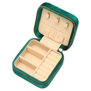 京梵便携首饰盒戒指首饰收纳盒珠宝旅行出差随身首饰盒小型抗氧化