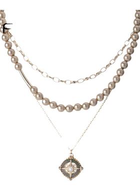 弗弗西FFX女黑蝶贝叠戴