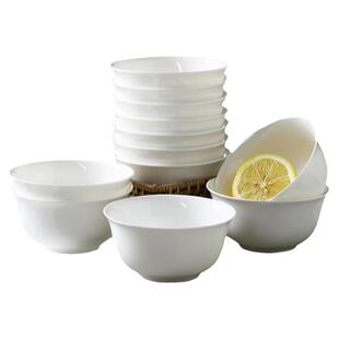 唐山骨瓷碗家用套装微波炉米饭碗面碗粥碗防烫吃饭餐具陶瓷饭碗