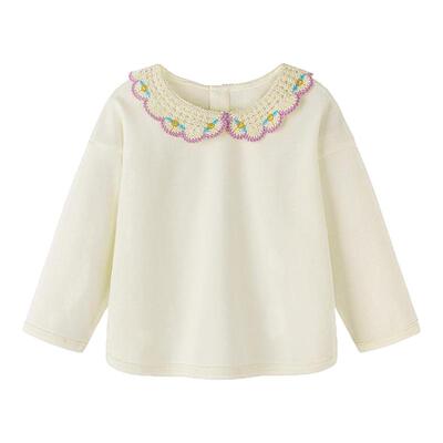 迷你巴拉小花领子卫衣