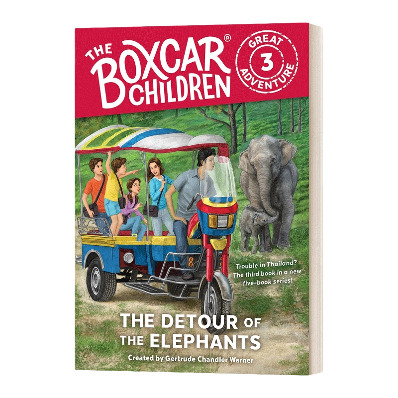 英文原版 The Boxcar Children Great Adventure 3 棚车少年伟大冒险系列3 大象的绕道之旅 英文版 进口英语原版书籍儿童外文书