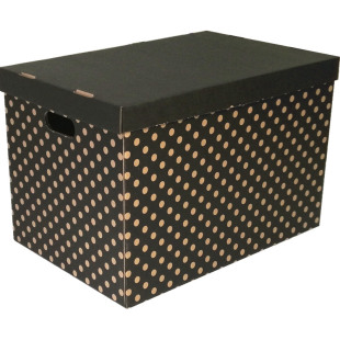 日系简约风格家居收纳箱带盖文件整理盒摄影道具大号环保搬家纸箱