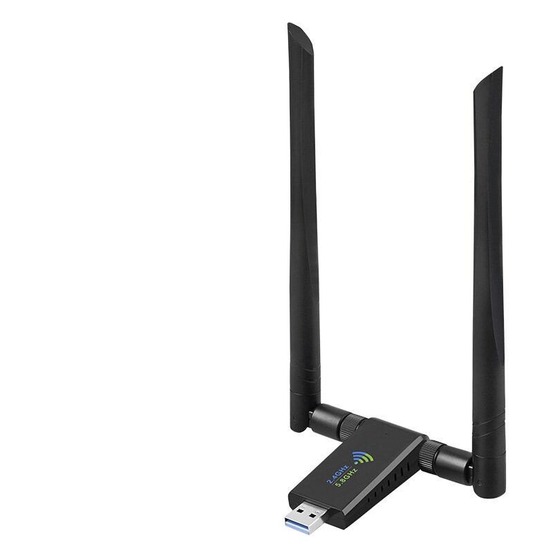 usb无线网卡1300M千兆5G双频免驱动安装wifi发射接收器台式机笔记本电脑高速网卡网络信号放大器外置无限网卡