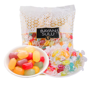 俄罗斯进口馆巴彦思路水果糖迷你混合水果味夹心糖哈萨克斯坦进口