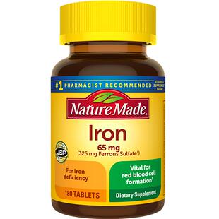naturemade补铁片铁剂女性哺乳期妈妈孕妇气血补血贫血铁元素专用