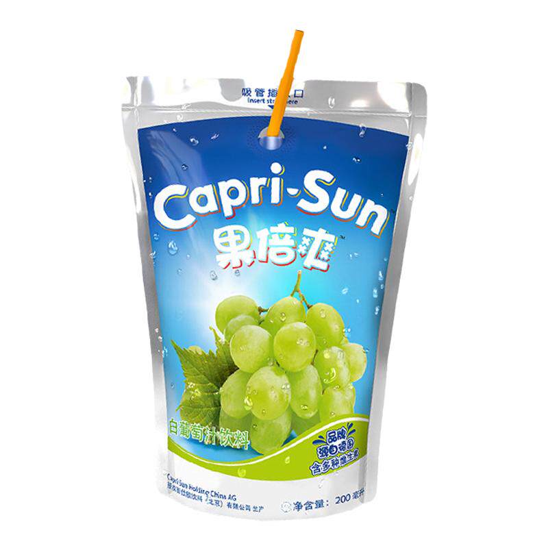 Capri Sun果倍爽200ml苹果葡萄橙汁饮料网红休闲饮品果味果汁